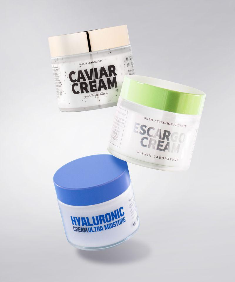 [ 2 pack / Mix and match ] Moisturizing Nourishing Cream 80ml 3 types / (Snail, Caviar, Hyaluronic Acid) Choose 2 Snail Cream 80ml