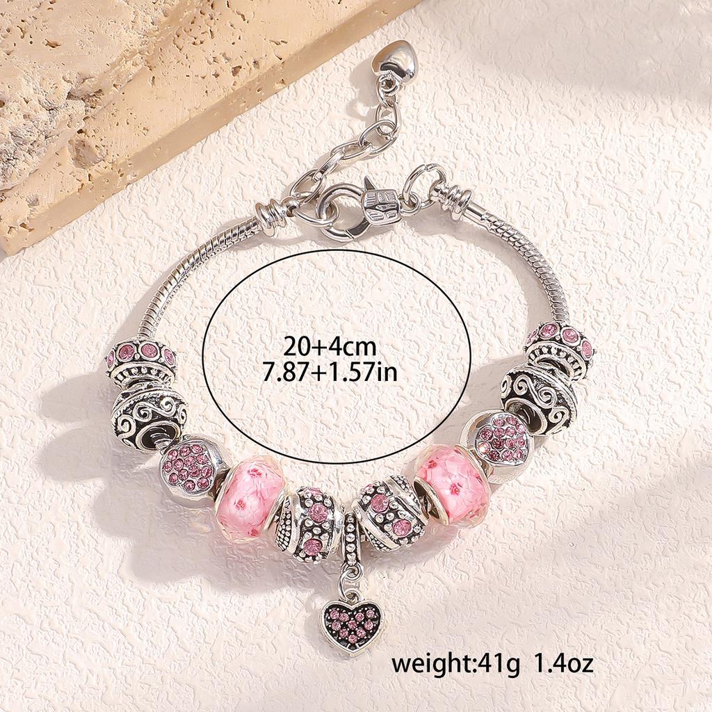1 Piece of Women's Fashion Matching Multi-element Love Pan Family Bracelet Bracelet for Daily Wear, Party Accessories