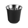 Summer  Simple Flat Bottom Cup Stainless Steel Double-Layer Inner Tank Capsule Coffee Cup High-Grade Solid Color Water Cup