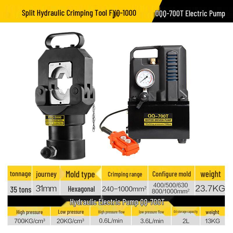 DAXTE Electric Hydraulic Cable Crimping Tool