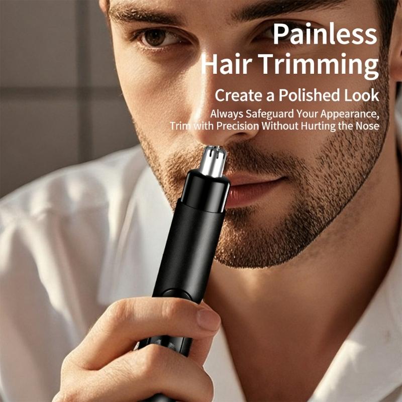 Multifunctional Portable Touch Operation Nose Hair Trimmer Plastic Texture Suitable for Quick Easy Discreet Trimming