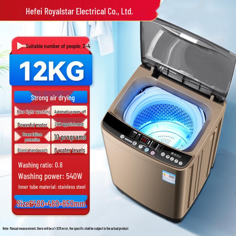 Compact Washer-Dryer Combo: Fully Automatic, Large Capacity, Ideal for Rentals and Small Dorms