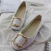 Women's Shoes Flat Shoes Square Toe Slip on Large Size Comfortable Casual Single Shoes Multicolor