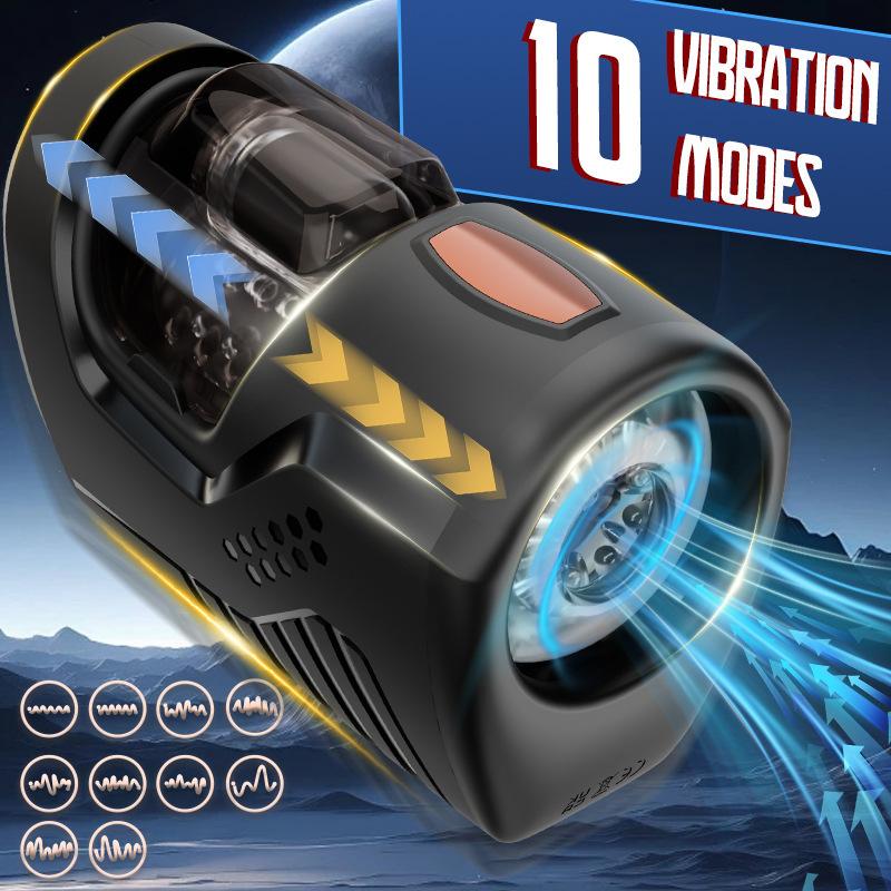 10 Vibration Space Capsule Fully Automatic Telescopic Airplane Cup Vibration Masturbator For Adult