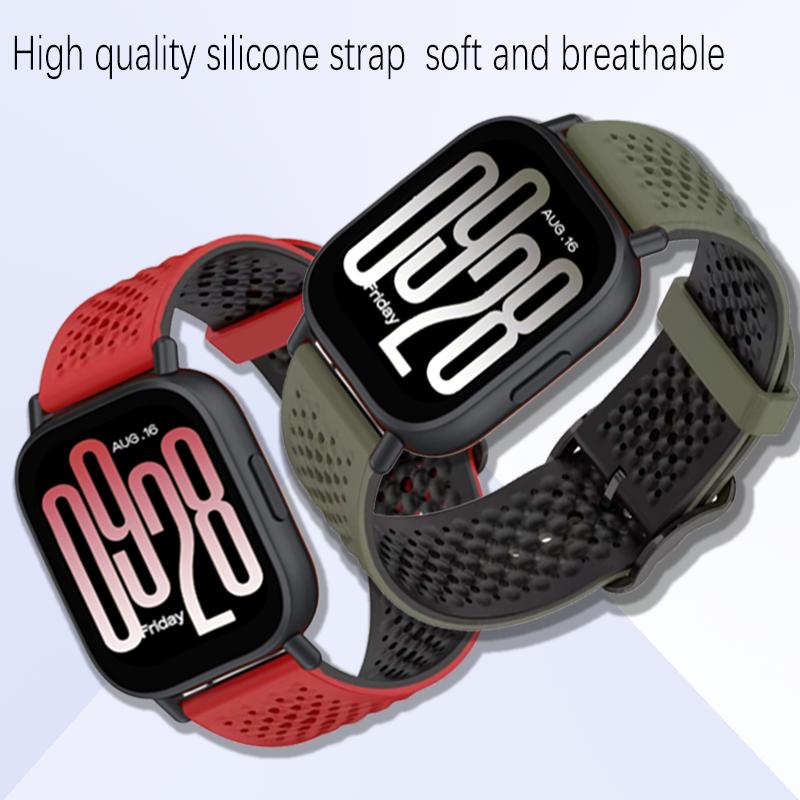 20mm 22mm Silikonarmband für Redmi Watch 5 Active/Lite Sport Smartwatch Atmungsaktives Ersatzarmband für Redmi Watch 5 Lite