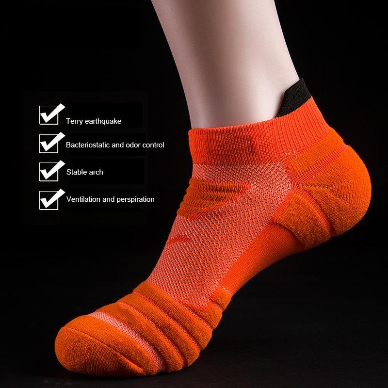 Men Basketball Running Socks Breathable Anti-slip Sport Hiking Cycling Walking Outdoor Sock Cotton Athletic No Sweat Socks