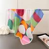 Simple and fashionable high-end printed silk scarf simulation silk square scarf shawl versatile neck small square scarf headscarf scarf women