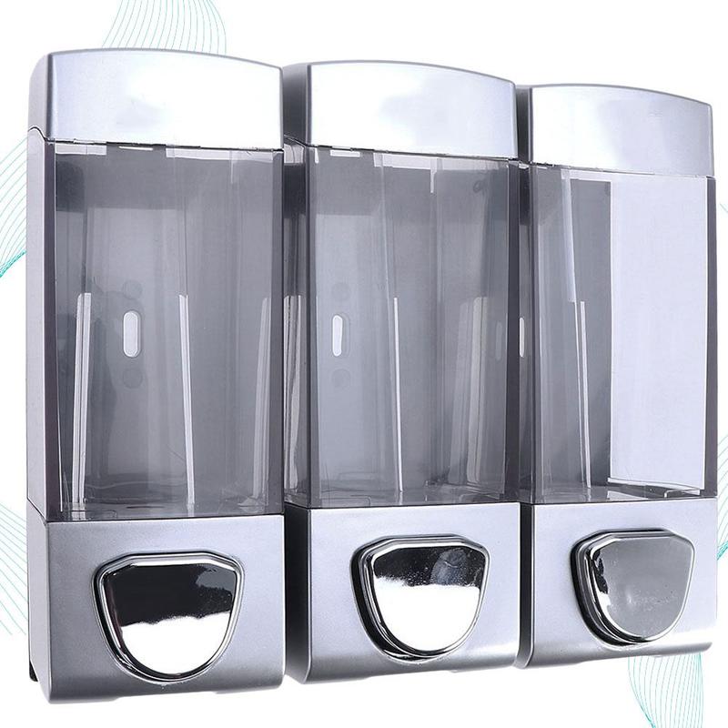 Wall Mounted Soap Dispenser Gel Hair Dispenser Three Point Pump Simple Shampoo Bottle Shampoo Holder for Hotel Bathroom Shower | Liquid Soap Dispenser