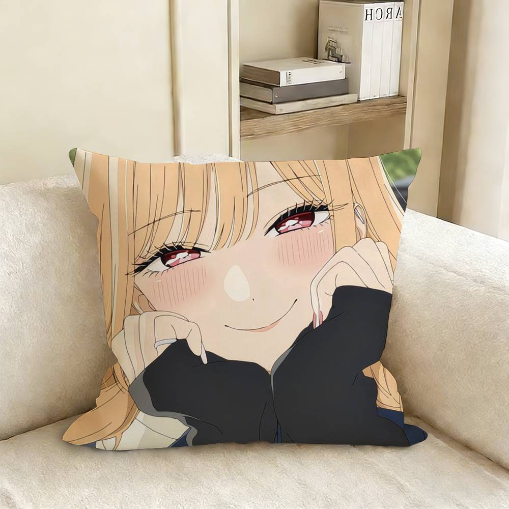 My D-Dress Up D-Darling Marin Kitagawa Various Sizes Square Pillow Case For Car Home Bedchamber Decor