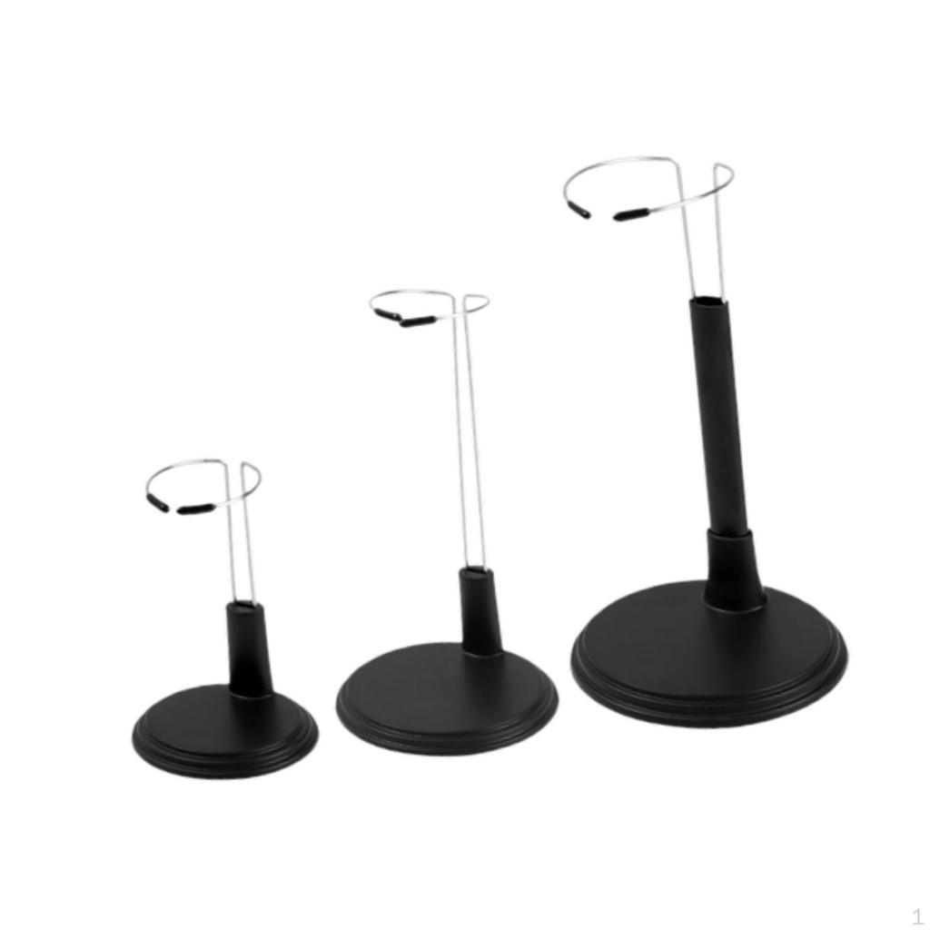 3 Pieces Adjustable Doll Stands Display Organization Multipurpose Brackets