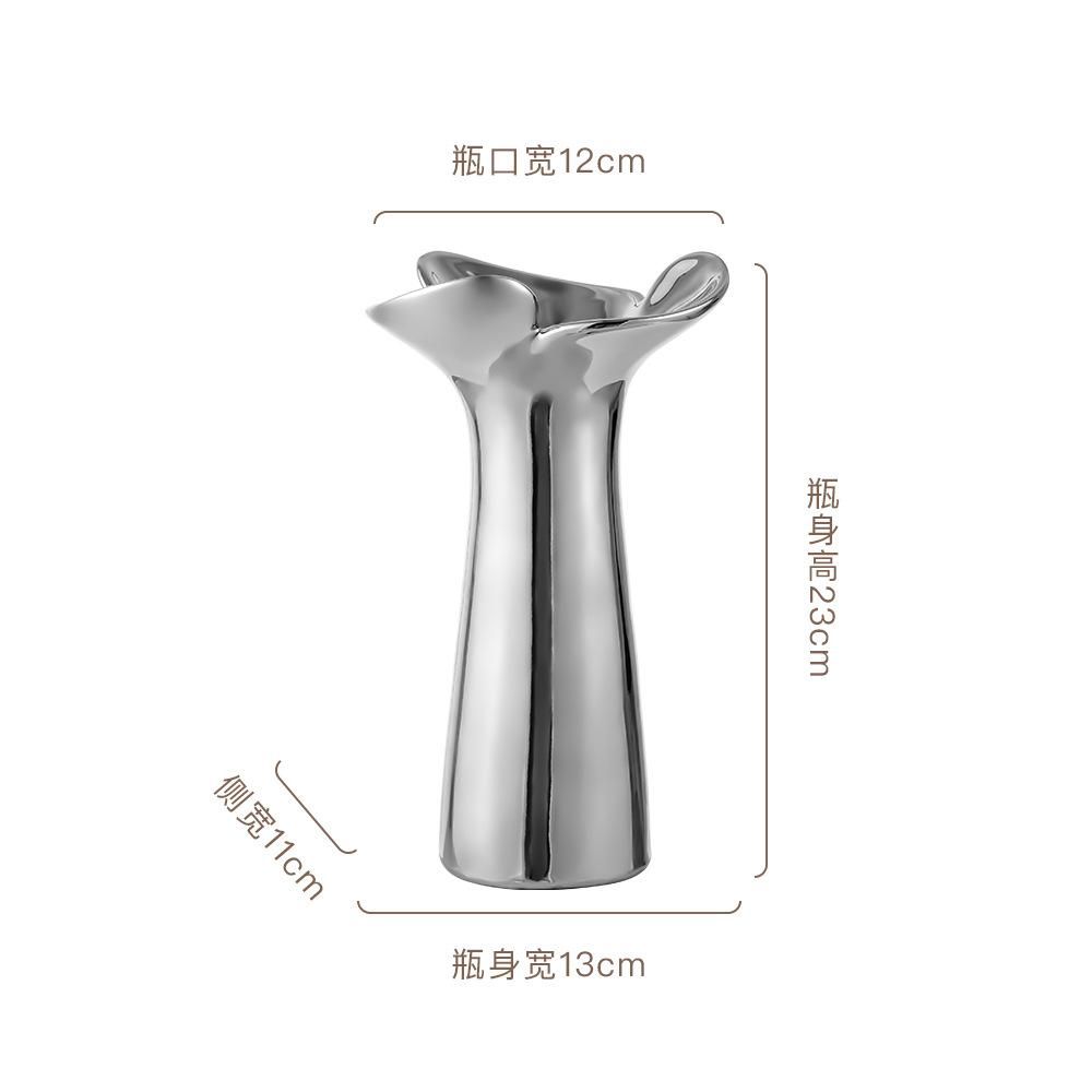 Ceramic Decorative Vase, Light Luxury Nordic Hydroponic Flower Arrangement Vase Rural Home Decoration Flower Vases Home Decor