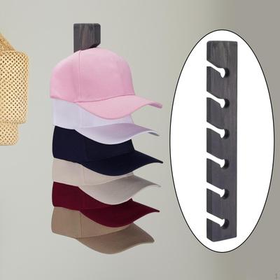 Stojan na klobouky na baseballové čepice Dřevěný držák Multifunkční Úspora místa Dekorativní Nástěnný