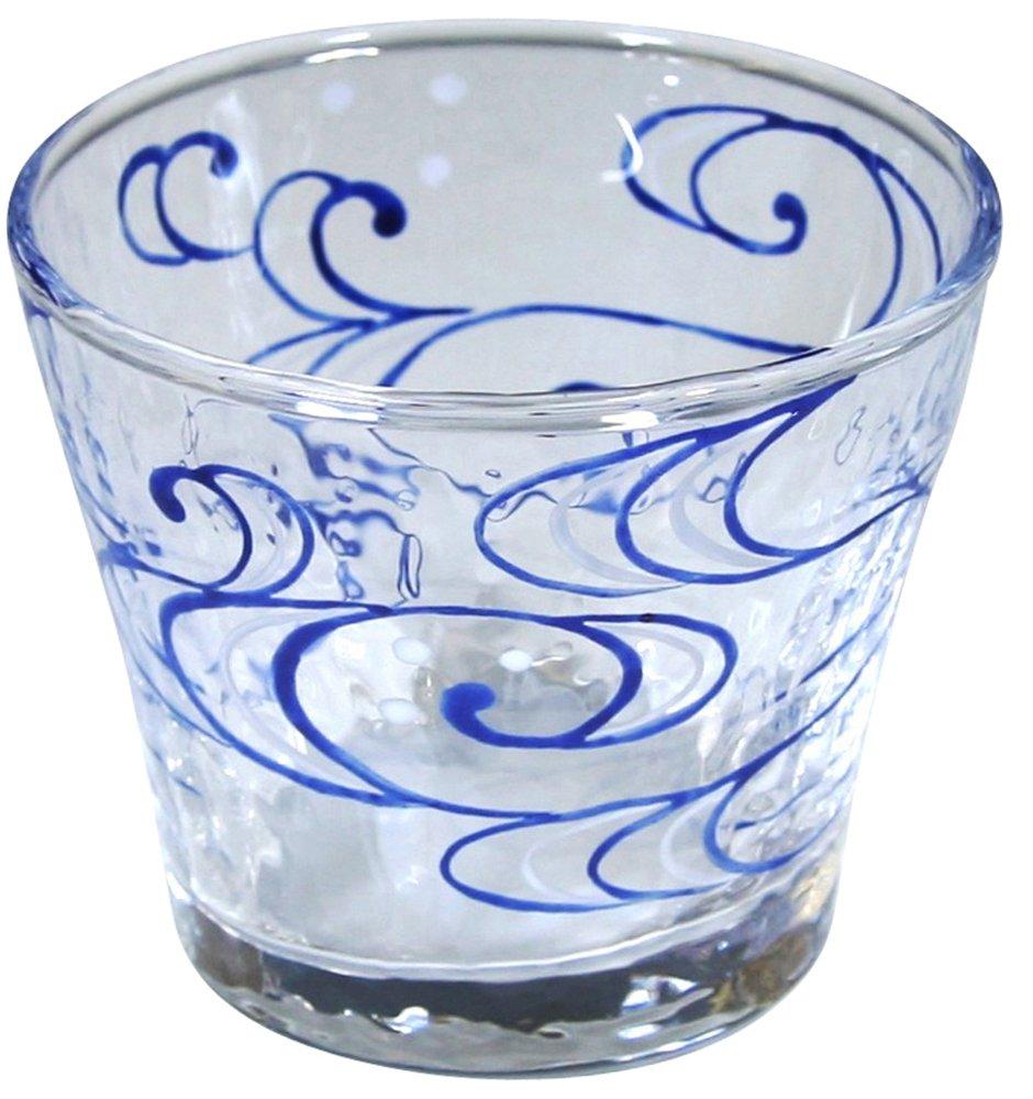 

Kyoto colored glass Wakaba Free glass presentation Running water (in box)