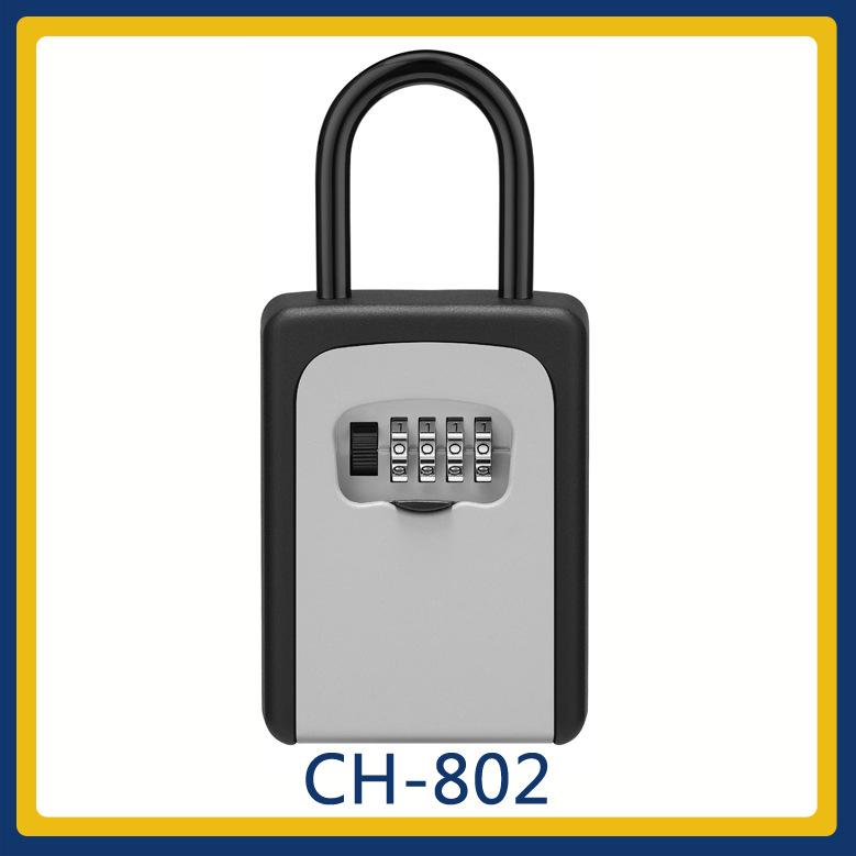 ABS 3-Digit Combination Portable Lock Box for Beach, Hiking, and Outdoor Safety.