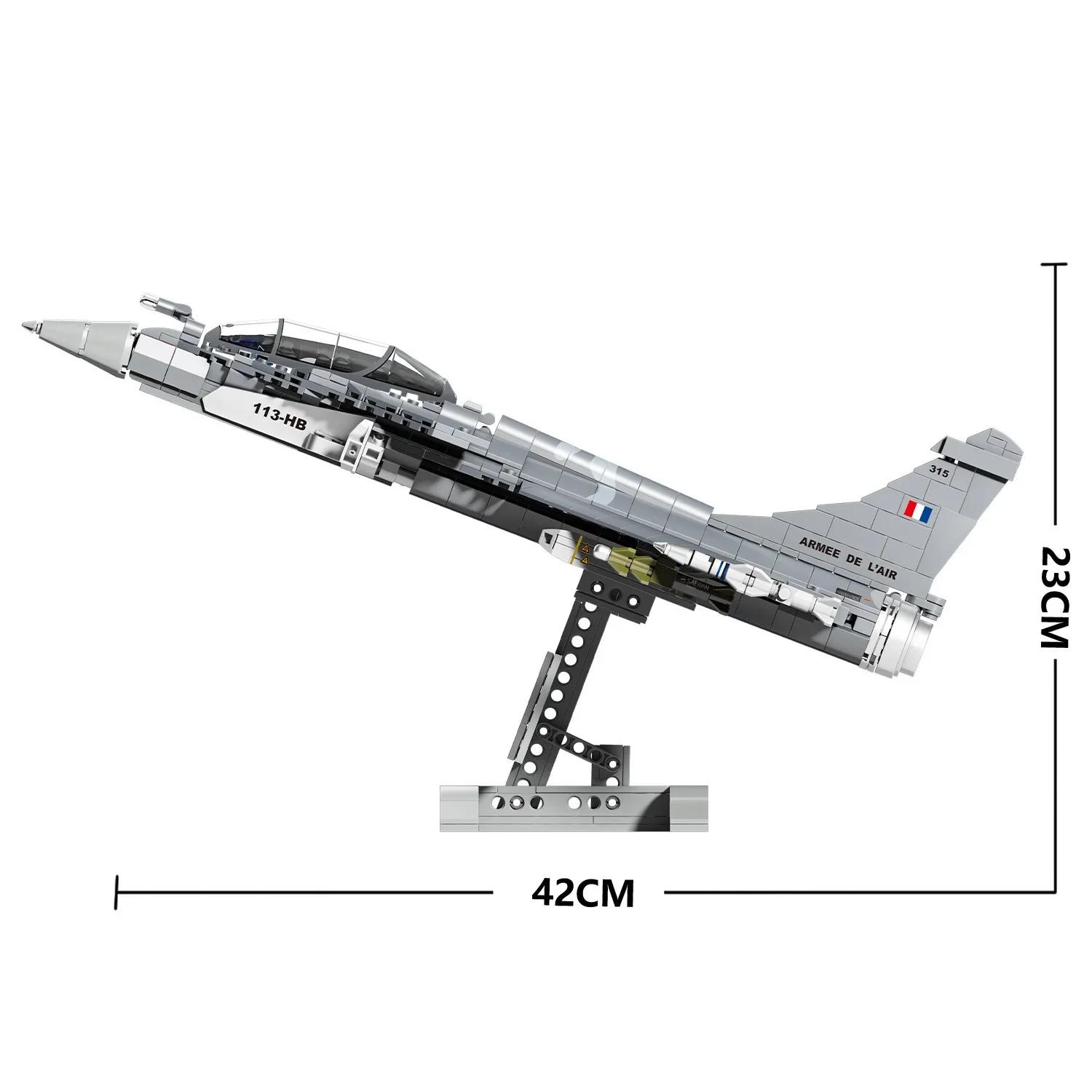 

Military Rafale fighters constructing blocks Airplane bricks Boy assembly playthings gifts for kids Timeless battle vehicle model