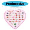 36pcs Adjustable Kids Rings Set Colorful Alloy Rings Fashionable Jewelry for Girls Dress Up Parties and Imaginative Play