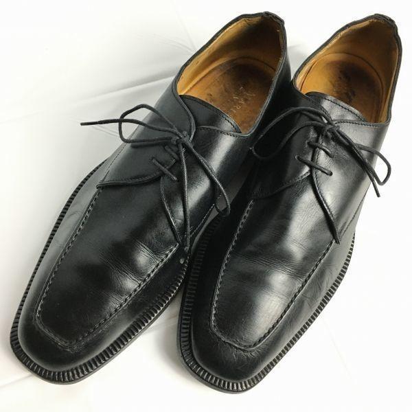 Vintage 80s-90s MARIANO CAMPANILE Made in Italy U-Tip Business Shoes Black Size 8 (26.5) Men's(USED)
