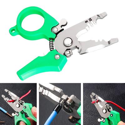 Mini Wire Strippers Pliers Multi-Function Pocket-Sized Splitting Wire Stripper Electricians Cable Cutting Crimping Pliers