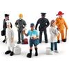 7 Pcs/set Simulation Model  Toys Static Veterinary Pilot Postman Baker Doll Decoration Model