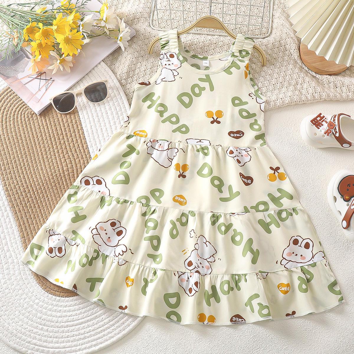 

Ночная рубашка и юбка на подтяжках для девочек из хлопка и шелка «Принцесса торт» Size 110