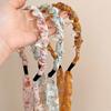 New Floral Streamer Headband Women's Summer Fashion Toothed Hair Band Hair Accessories