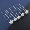 Hair Accessories U-shaped Pearl Pin Bridal Hair Jewelry Wedding Hairpins Rhinestone Hair Clip
