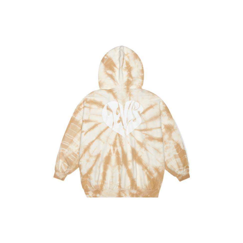 Levis Tie-Dye Logo Embroidered Hoodie Women Hoodies Yellow A0801-0025