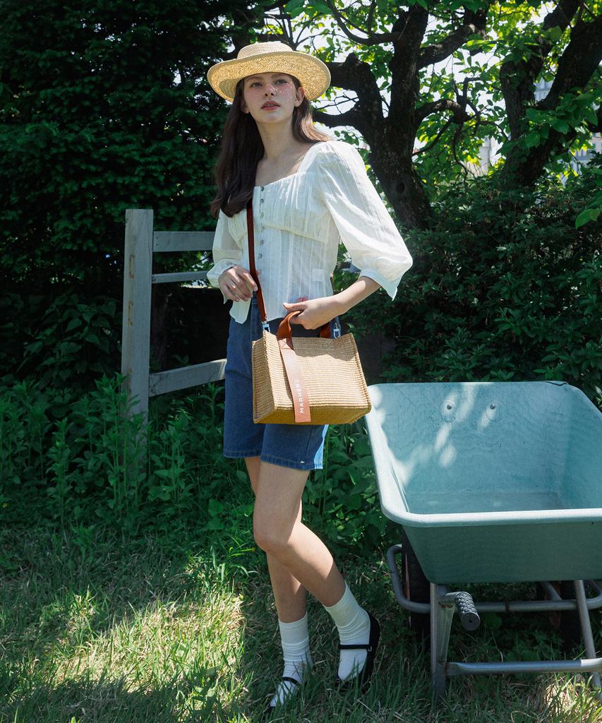 Marhen.J Rico Rattan Tote Crossbody Bag