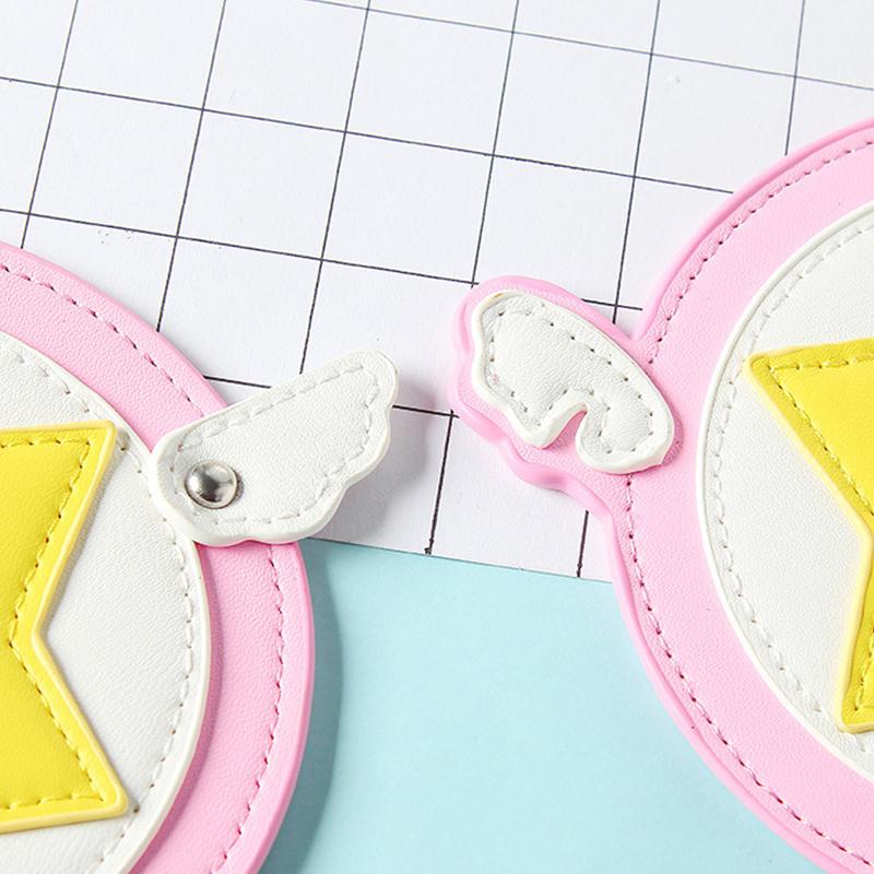 Kawaii Cardcaptor Sakura Kouzelná hůlka Hračka Pouzdro na karty Držák na autobusovou kartu Cerberus Princezna Růžová Roztomilá Hvězdná hůlka Anime Hračka