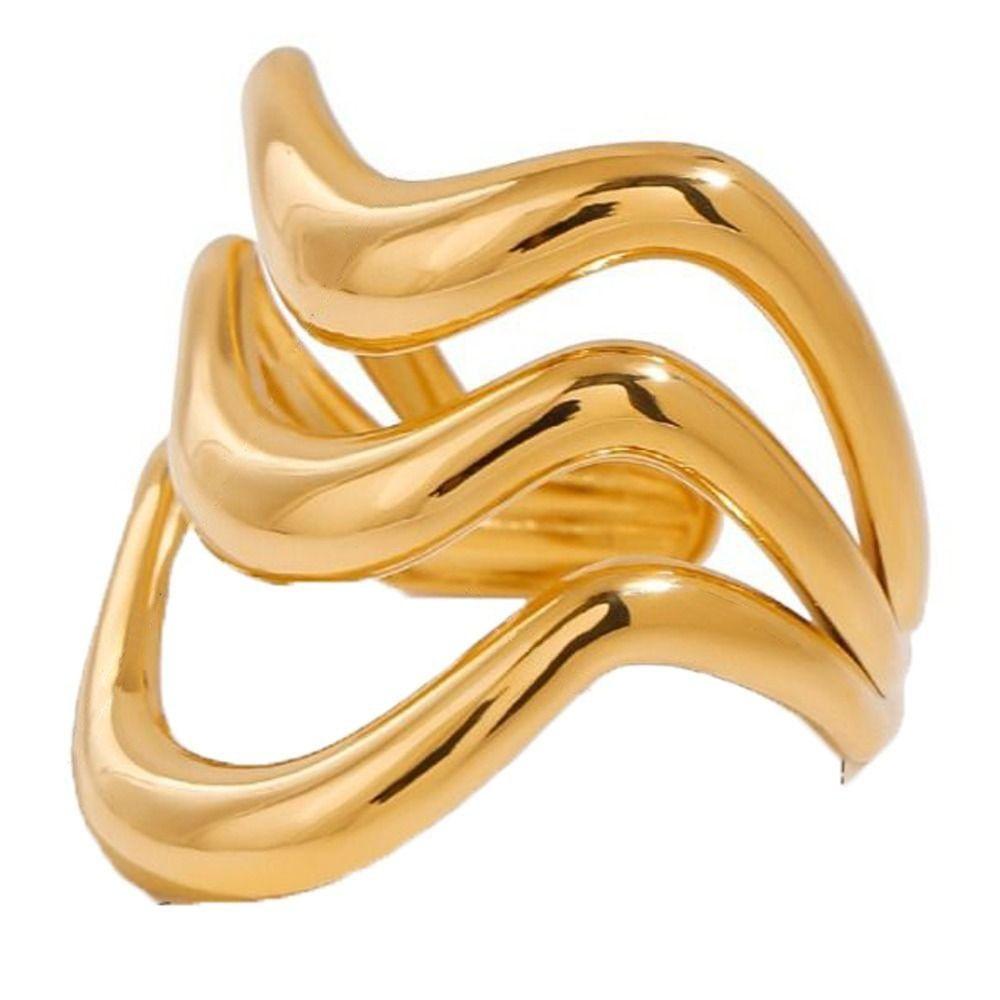 Ins Finger Ring Irregular Alien Opening Ring Trendy   Women