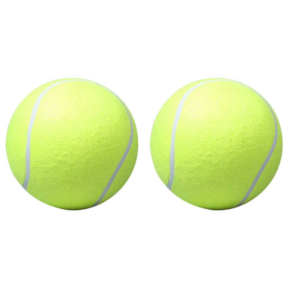 1/2Pcs 9.5 Inch Dog Tennis Ball Large Inflatable Tennis Balls Dog Chewing Interactive Toy Outdoor Cricket Pet Training Supplies