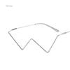 New in Fashion Crystal Sunglasses Frames For Women Small Diamond Eyeglasses Line Alloy Frame Eyewear Punk Half Frame Glasses