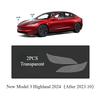 Car Body Protective Film for Tesla Model 3/Y/3+ 2024 TPU Transparent Film Front Rear Door Extended Invisible Car Clothing Set
