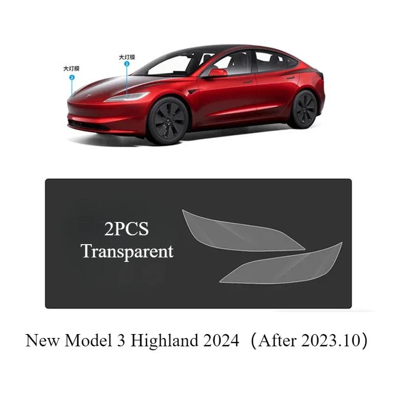 Car Body Protective Film for Tesla Model 3/Y/3+ 2024 TPU Transparent Film Front Rear Door Extended Invisible Car Clothing Set