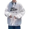 Men's Trendy Loose-Fit Plus Size Velvet Hoodie - Autumn & Winter Round Neck Casual Fashion