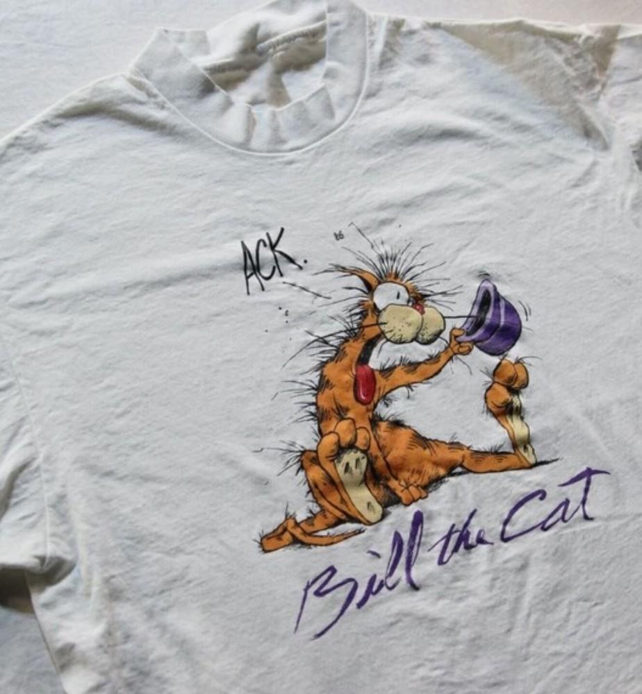 Bill The Cat Bloom County Unisex Adult Cotton T-Shirt