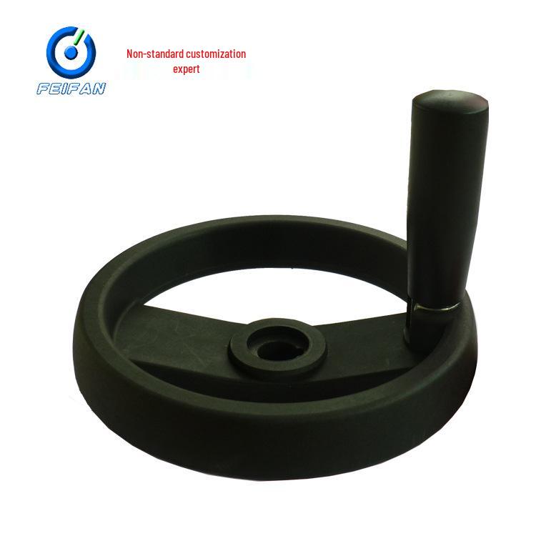 Foldable Nylon Double-Spoke Handwheel with Handle 16*160 12*100