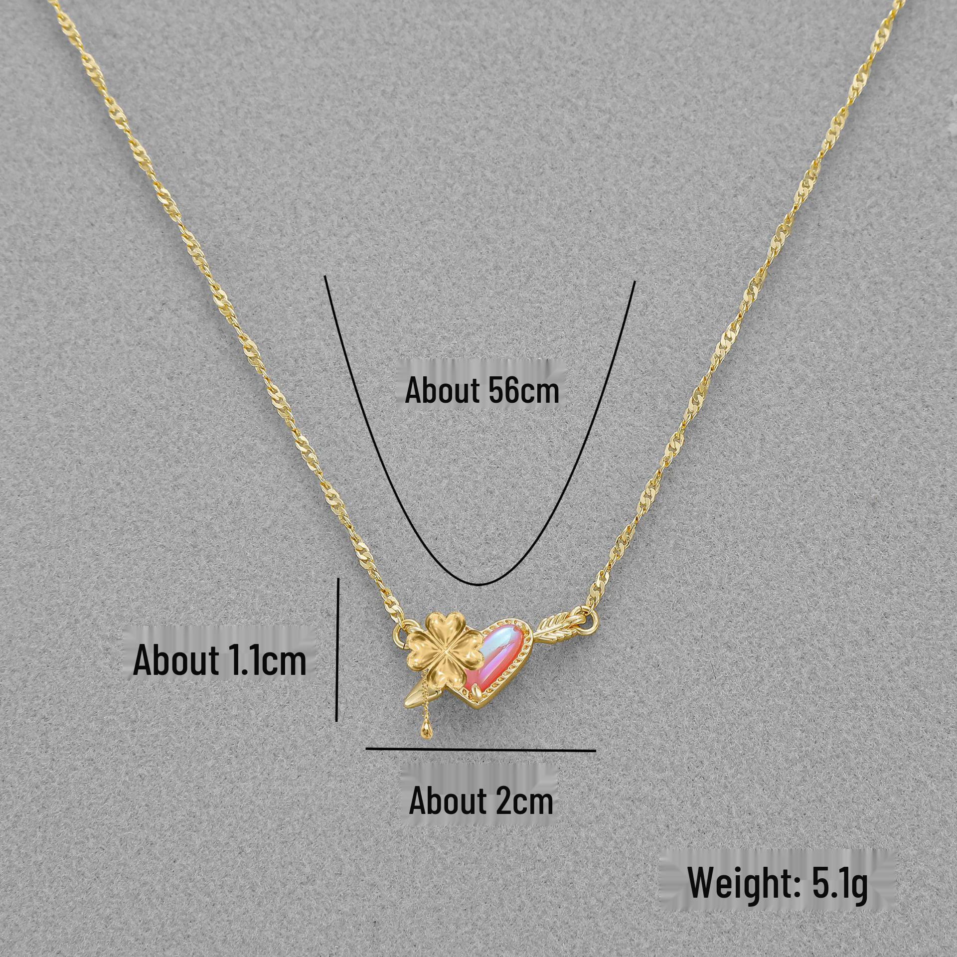 Набор: Ожерелье и серьги KS Series «Стрела Амура» ко Дню святого Валентина