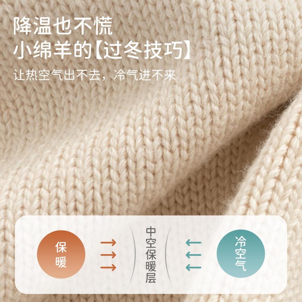 David Bella Boys' Sweater Autumn Dress Baby Half High Collar Knitted Sweater Children's Top Children's Wear