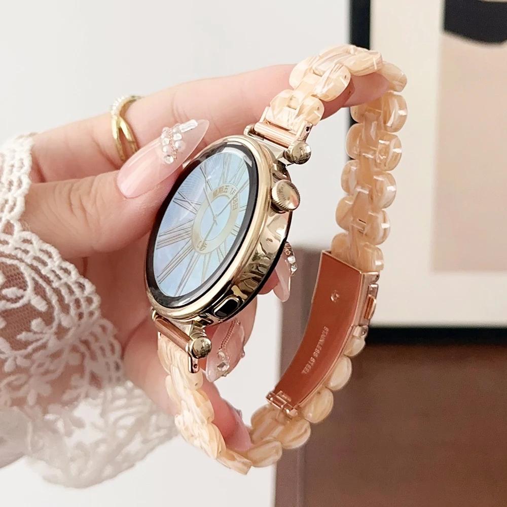 Harzarmband für Huawei Watch GT 4 41mm 46mm 18mm 20 22mm Schlankes Armband für Samsung Galaxy 4 5 pro 6 Classic 44mm 40mm Damen Armband
