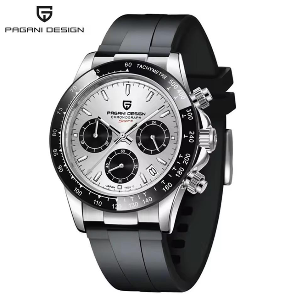 PAGANI DESIGN New 40MM Classics Fashion Series Men Quartz Wristwatches Sapphire Glass Chronograph Clock Watch For Men