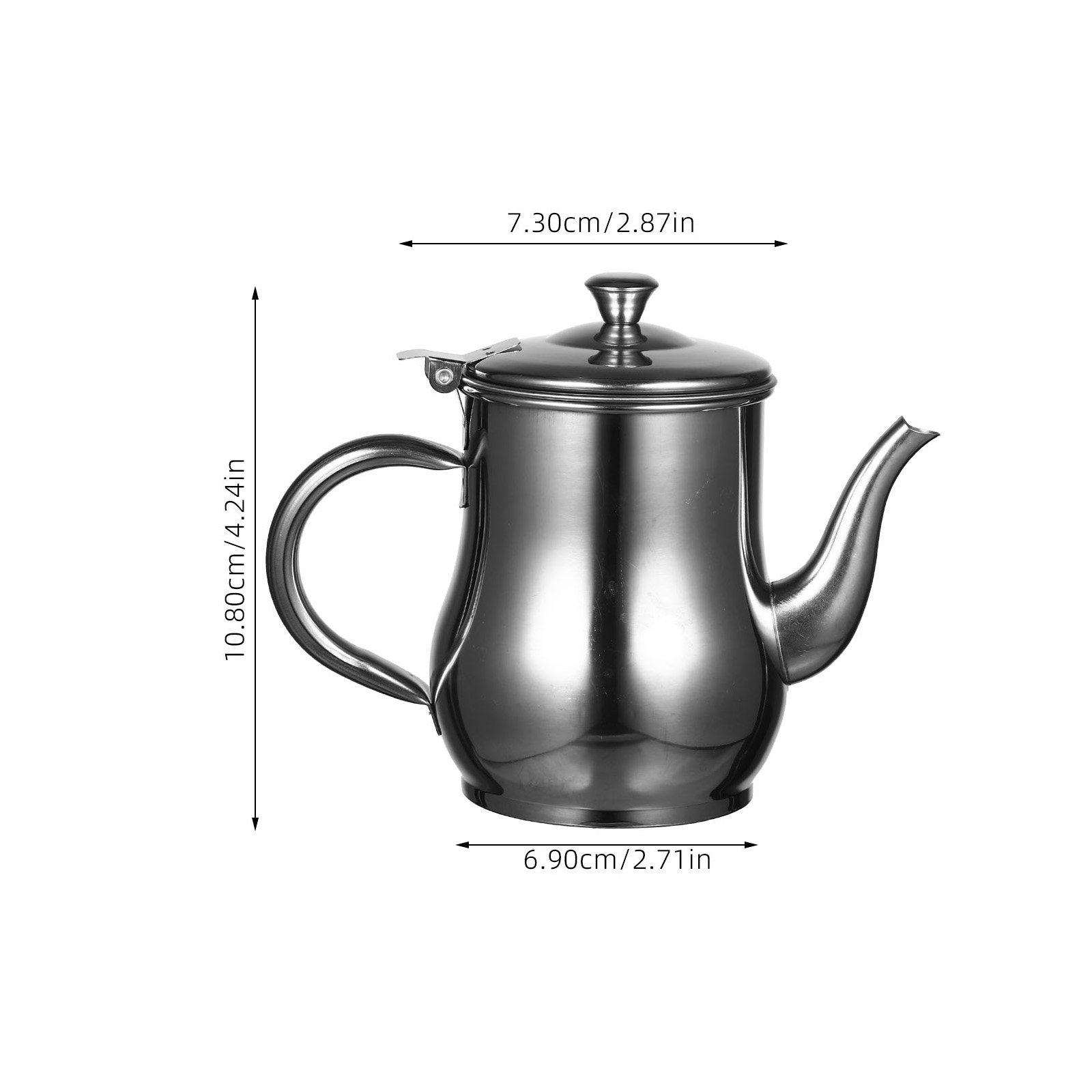 

Stainless Steel Oil Pot with Filter Large Capacity for Home Kitchen Use Oil Container Strainer Grease Holder Cooking Supply
