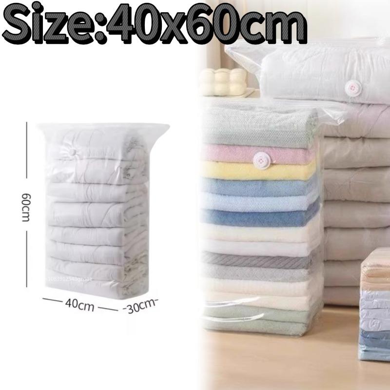 Vacuum Compression Bag for Down Jacket and Cotton Quilt Home Use Sealed Storage Bag No Need To Pump Air Out Durable Material
