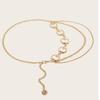 Waist Chain Moon Two Layers Of Chains Versatile Accessories For Women Clothing