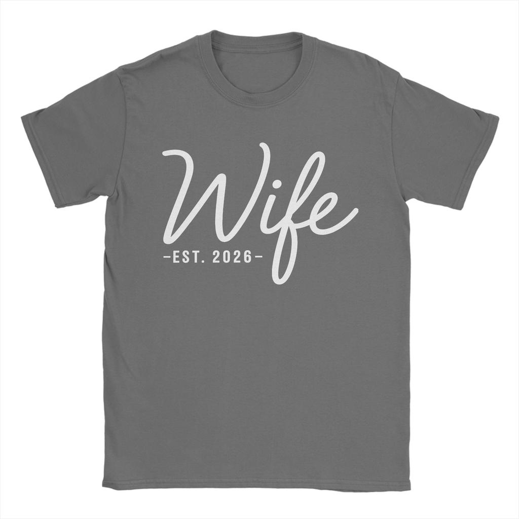Wife 2026 Future Bride Engaged Wedding 100 Cotton T Shirt For Men Summer  Y2K Fun TShirts ONeck Trendy Cool Tees Oversized