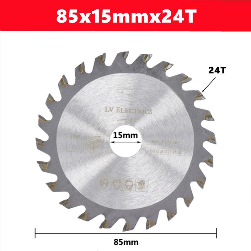 

Мини-пильный диск 85x10/15 мм 24T 30T 36T высококачественный пильный диск по дереву Твердосплавный пильный диск Деревообрабатывающий пильный диск