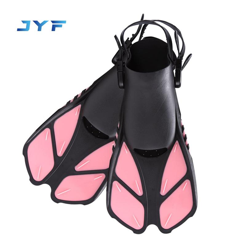 JYF Brand Hot Selling Yellow Orange Scuba Pro Jet Fins with Flipper Buckle
