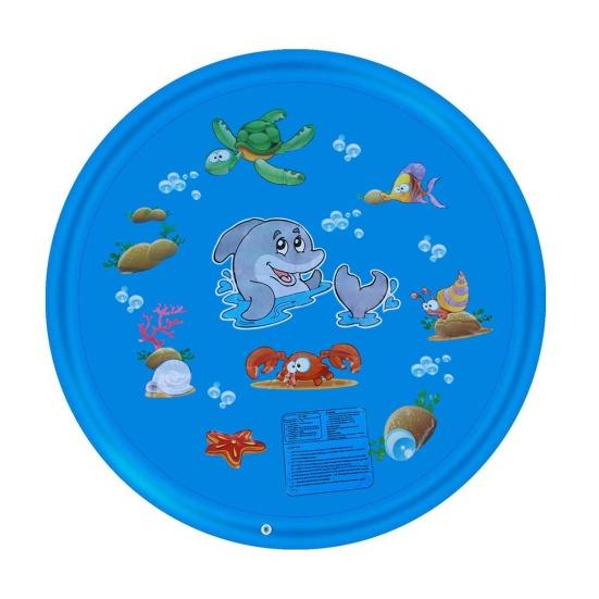 Outdoor Lawn Beach Sea Animal Inflatable Water Spray Kids Sprinkler Play Mat