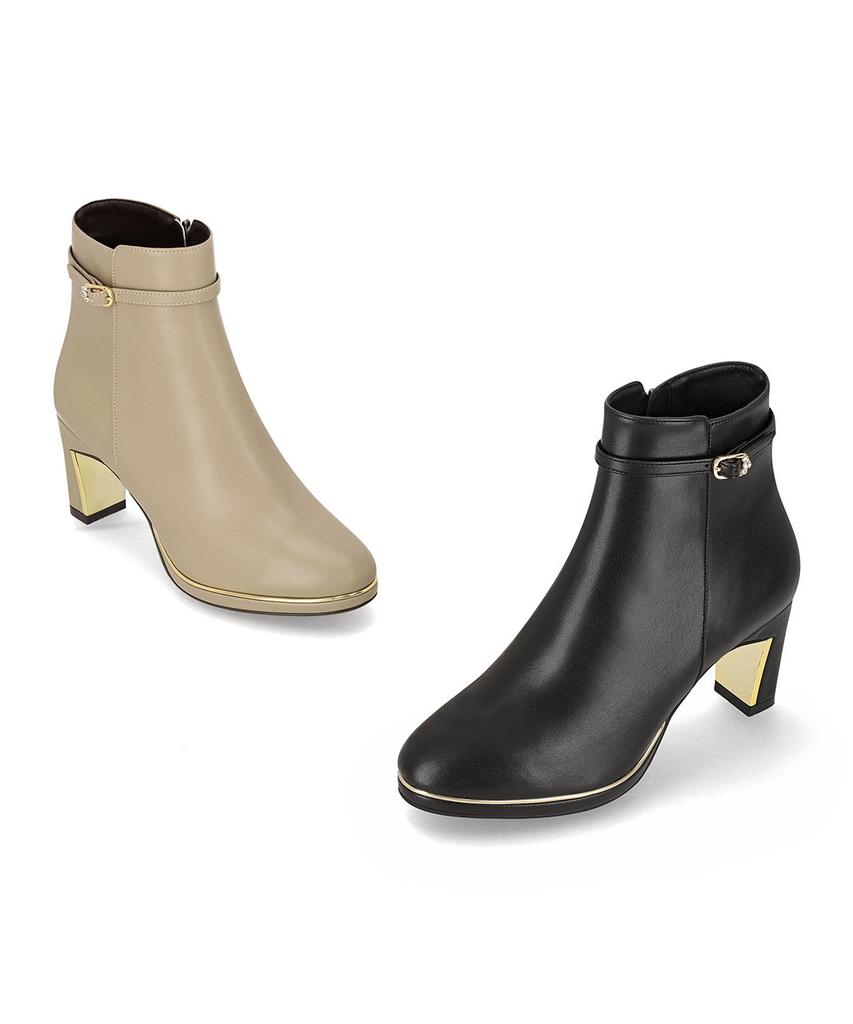 Elcanto Intense Women'S Buckle Platform Ankle Boots 7Cm Lcwa79I54V