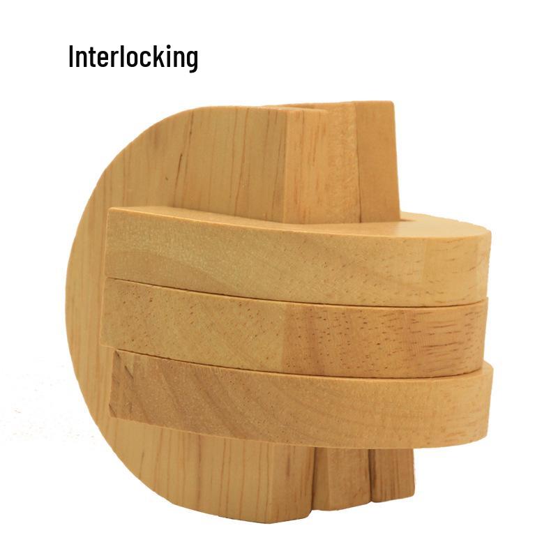 100-Piece Kongming Lock Wooden Puzzle Set for Kids and Adults